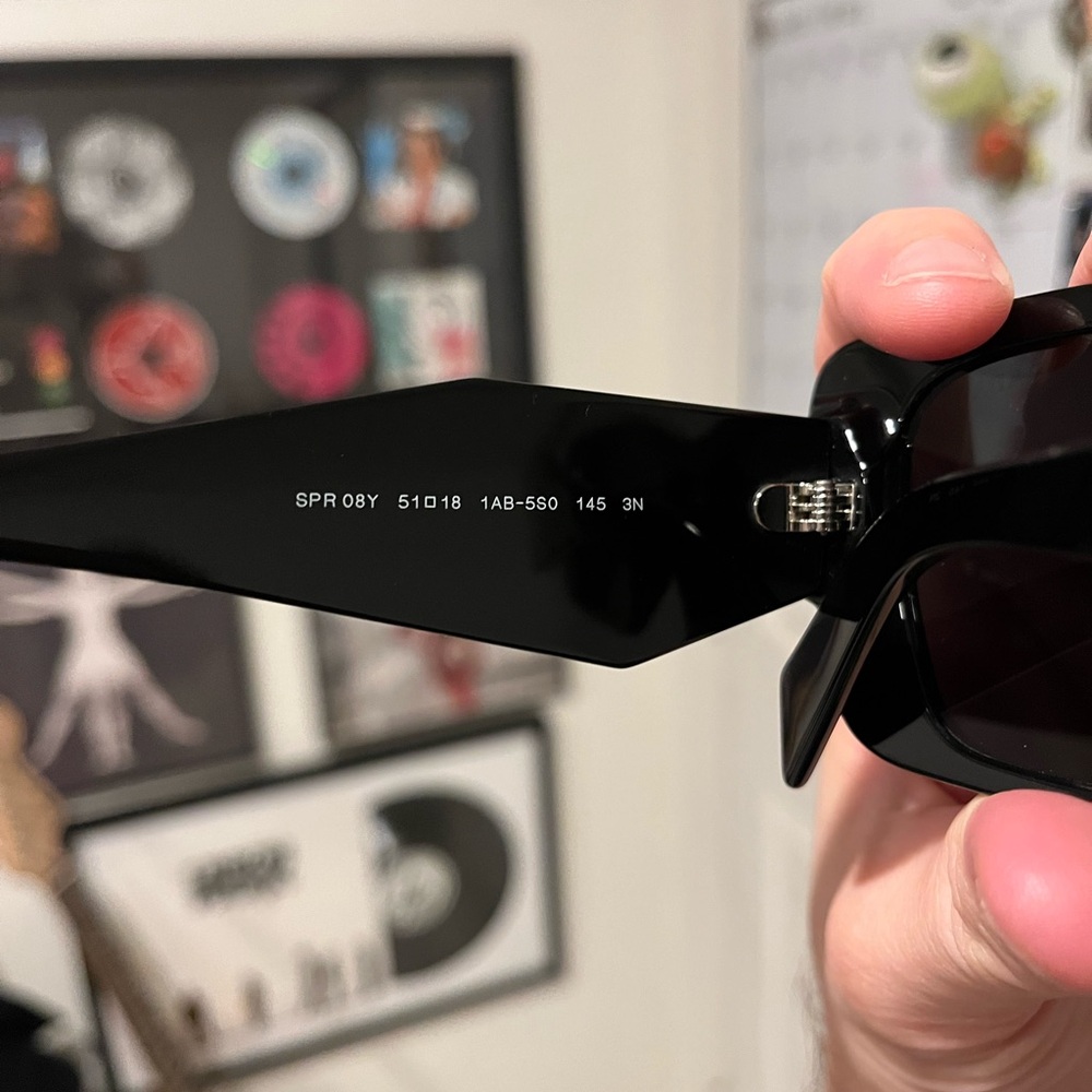 Prada Glossy Black Sunglasses - Picture 3 of 5
